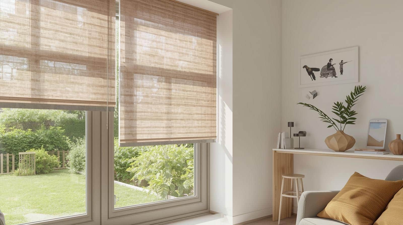 Motorised roller blinds with smart home app control and automation